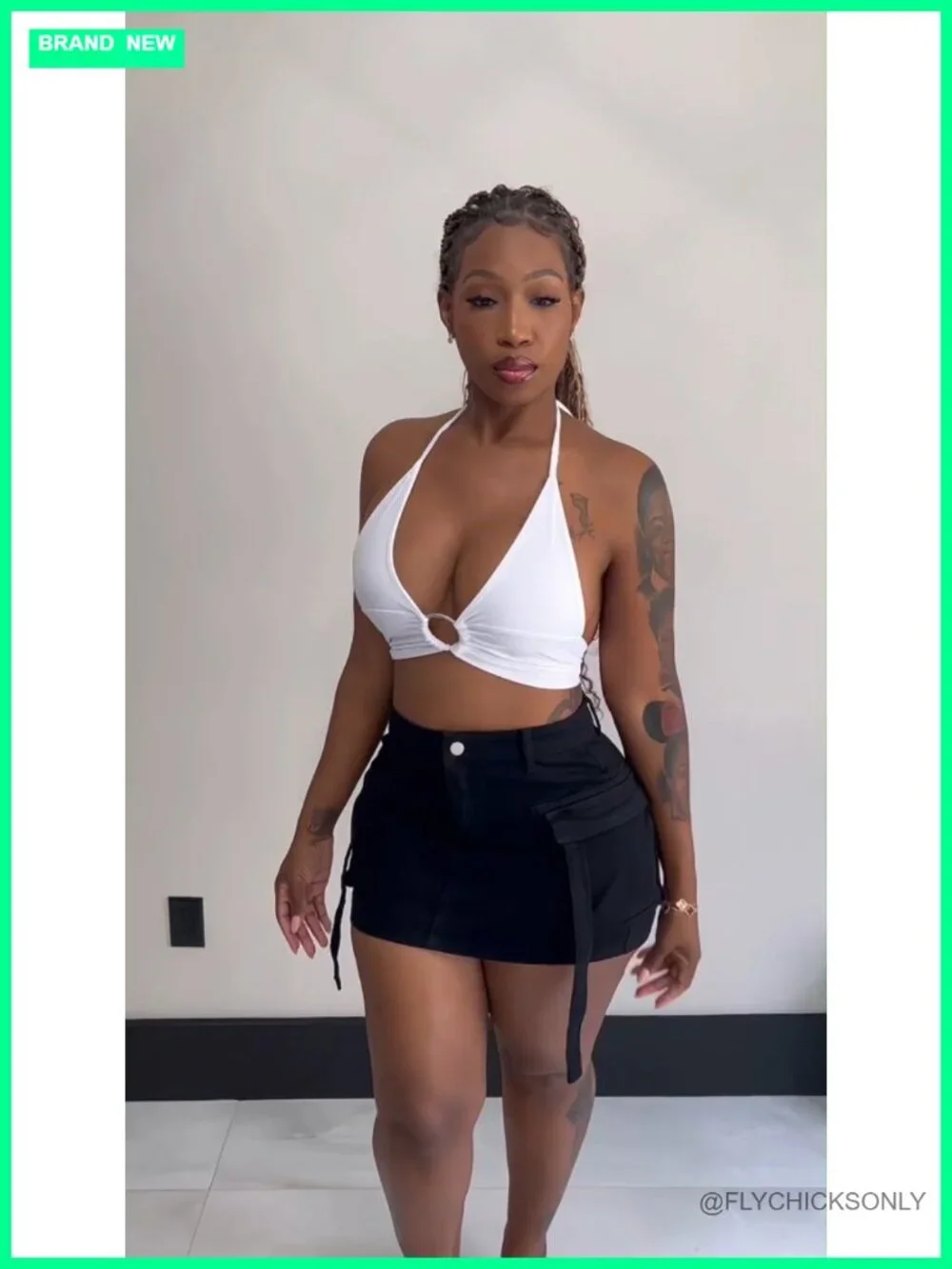 Denim Cargo Mini Skirt Low Waist Y2K with Pockets